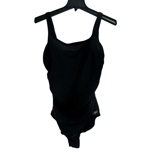 Reebok Women's Scoop-Neck Athletic One-Piece Swimsuit - Black, Size 20, MSRP $60 - Picture 8 of 9